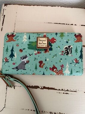 Dooney & Bourke Mint Disney Woodland Character Wristlet